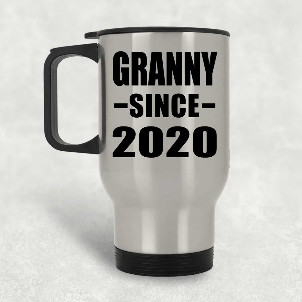 Granny Since 2020 - Silver Travel Mug
