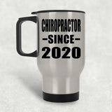 Chiropractor Since 2020 - Silver Travel Mug