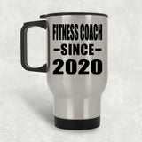Fitness Coach Since 2020 - Silver Travel Mug