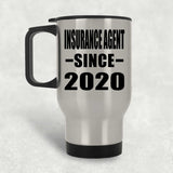 Insurance Agent Since 2020 - Silver Travel Mug