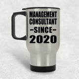 Management Consultant Since 2020 - Silver Travel Mug