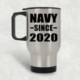 Navy Since 2020 - Silver Travel Mug
