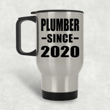 Plumber Since 2020 - Silver Travel Mug