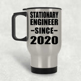 Stationary Engineer Since 2020 - Silver Travel Mug