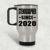 Stenographer Since 2020 - Silver Travel Mug
