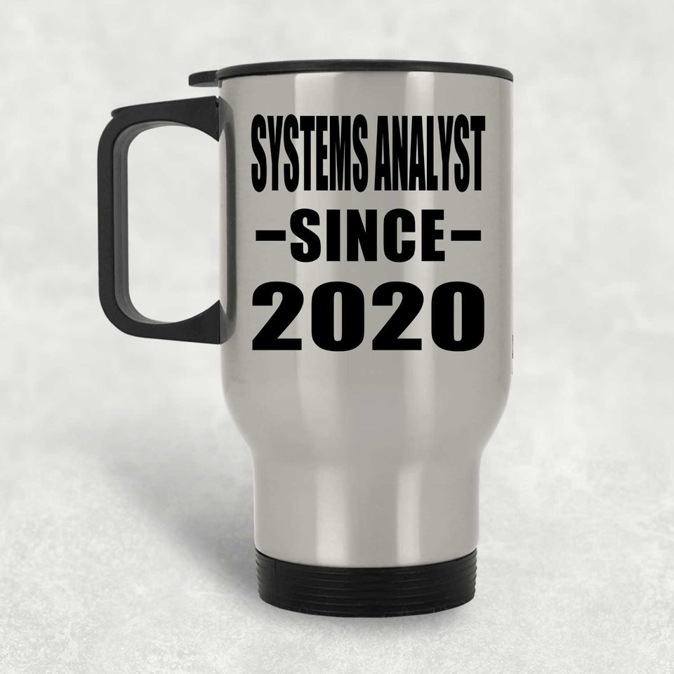 Systems Analyst Since 2020 - Silver Travel Mug