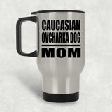 Caucasian Ovcharka Dog Mom - Silver Travel Mug