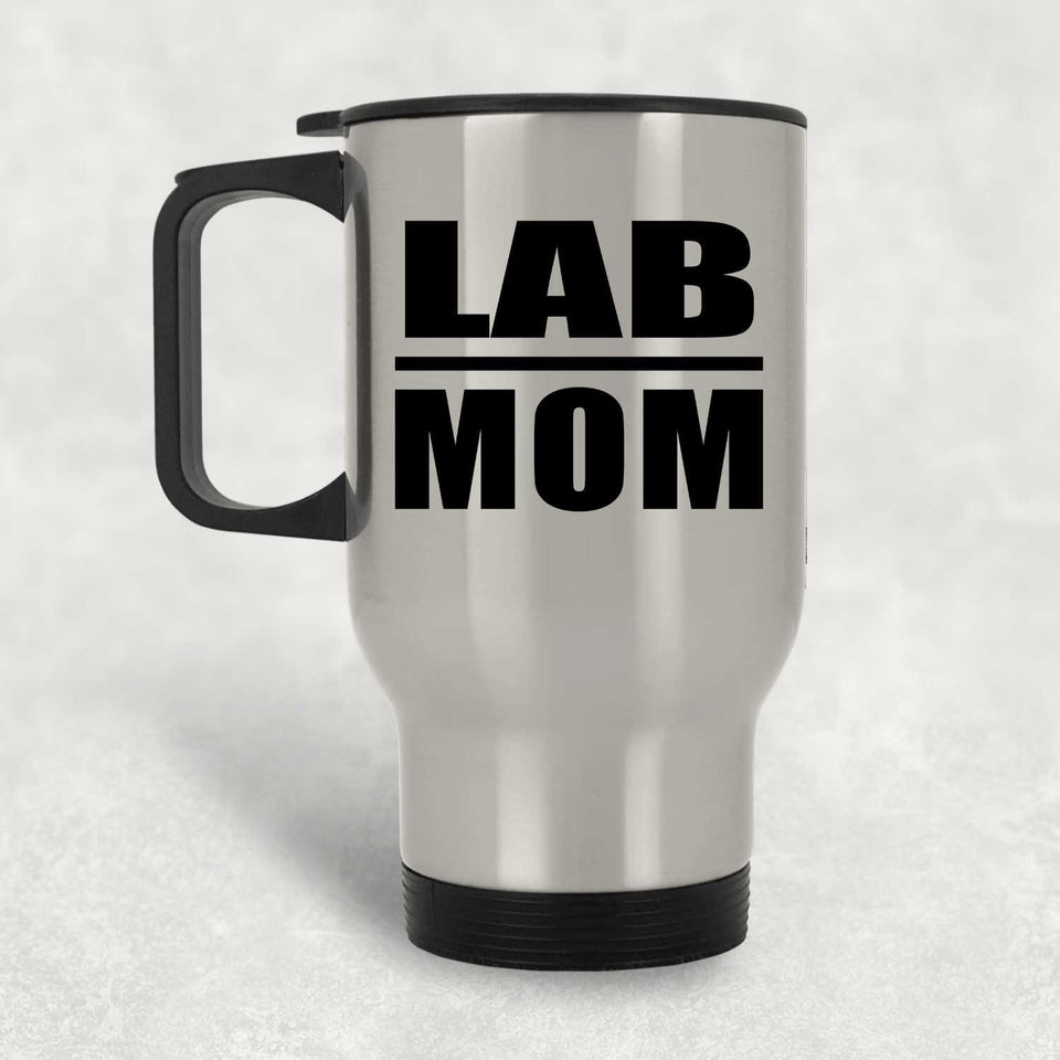 Lab Mom - Silver Travel Mug