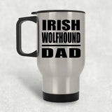 Irish Wolfhound Dad - Silver Travel Mug