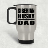 Siberian Husky Dad - Silver Travel Mug