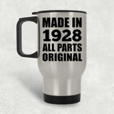 96th Birthday Made in 1928 All Parts Original - Silver Travel Mug
