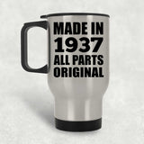 87th Birthday Made in 1937 All Parts Original - Silver Travel Mug