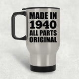 84th Birthday Made in 1940 All Parts Original - Silver Travel Mug