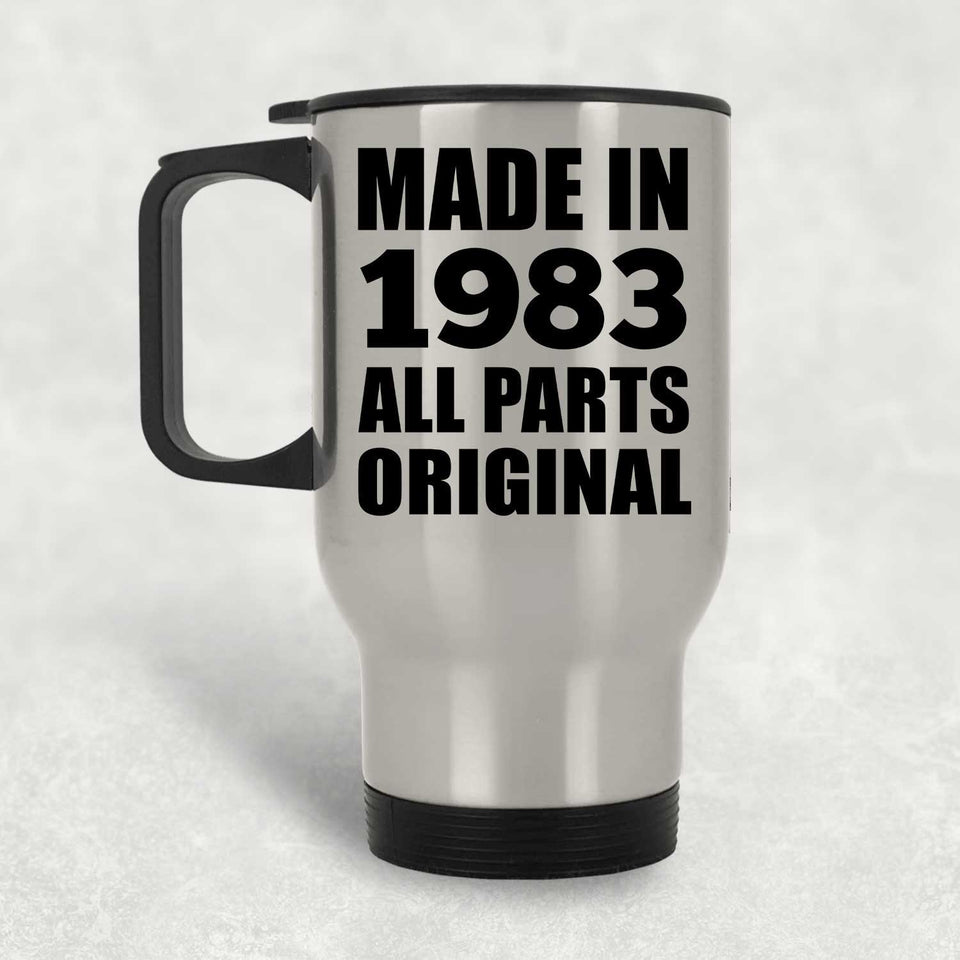 41st Birthday Made in 1983 All Parts Original - Silver Travel Mug