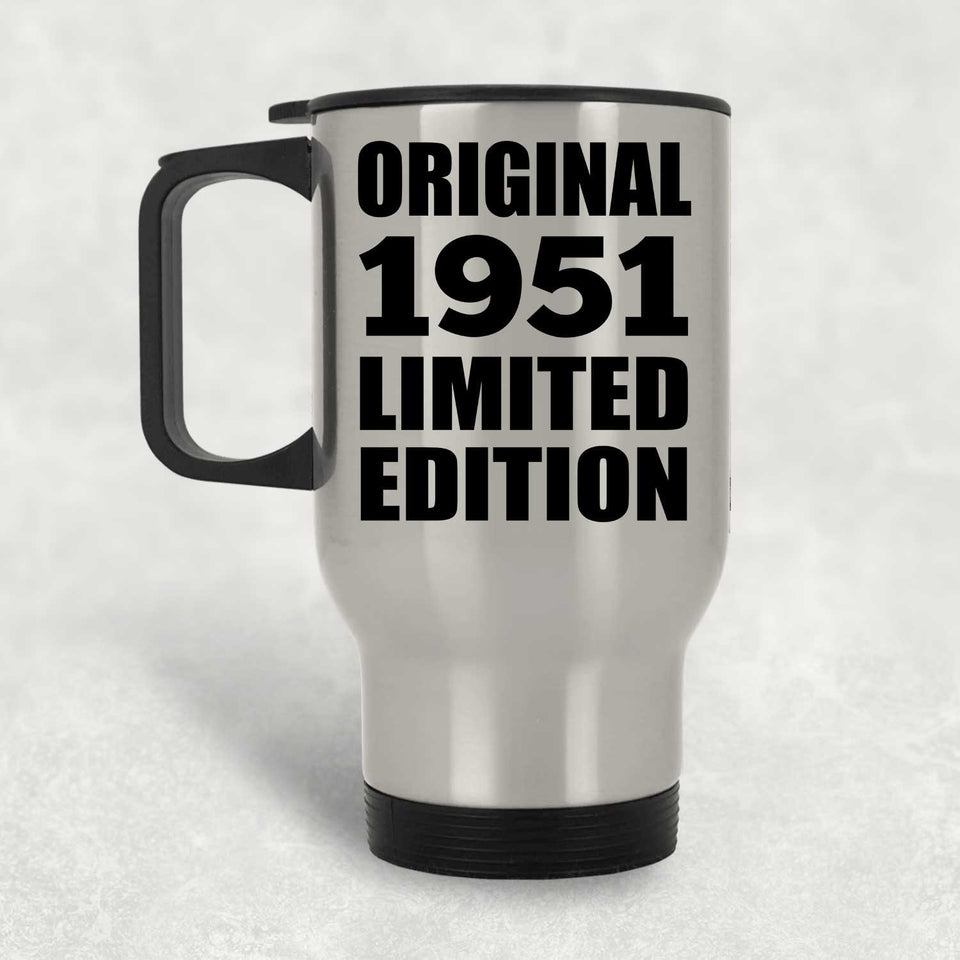 73rd Birthday Original 1951 Limited Edition - Silver Travel Mug