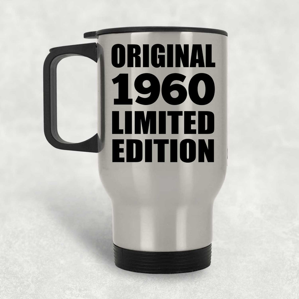 64th Birthday Original 1960 Limited Edition - Silver Travel Mug