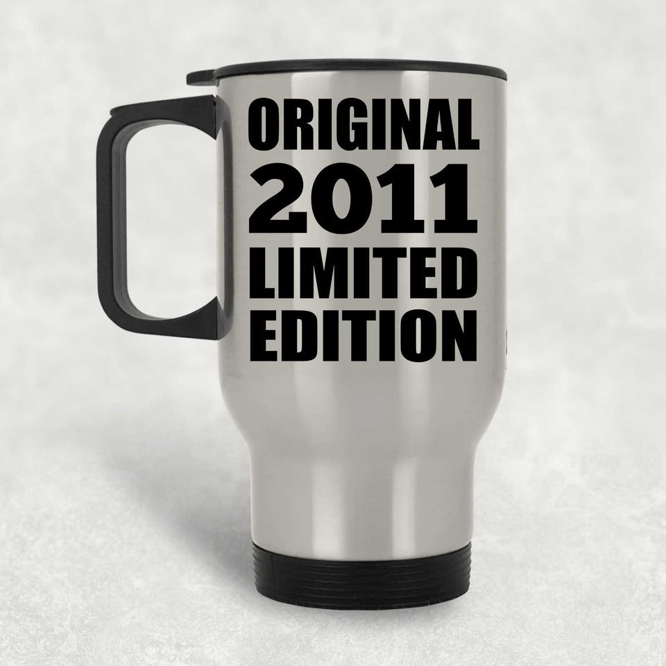 13th Birthday Original 2011 Limited Edition - Silver Travel Mug