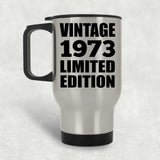 51st Birthday Vintage 1973 Limited Edition - Silver Travel Mug