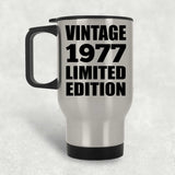 47th Birthday Vintage 1977 Limited Edition - Silver Travel Mug