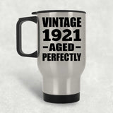 103rd Birthday Vintage 1921 Aged Perfectly - Silver Travel Mug