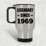 55th Birthday Legendary Since 1969 - Silver Travel Mug
