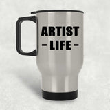 Artist Life - Silver Travel Mug