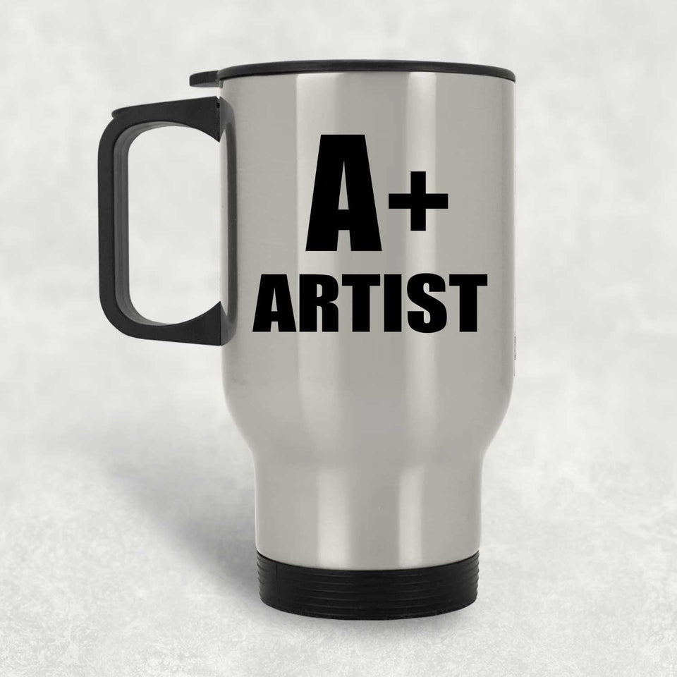 A+ Artist - Silver Travel Mug