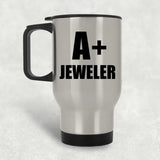 A+ Jeweler - Silver Travel Mug