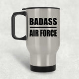Badass Air Force - Silver Travel Mug