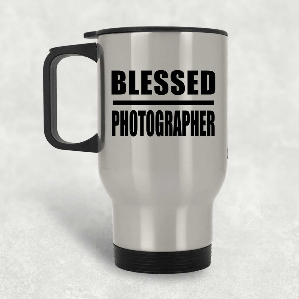 Blessed Photographer - Silver Travel Mug