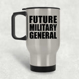 Future Military General - Silver Travel Mug