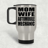 Mom Wife Automobile Mechanic - Silver Travel Mug