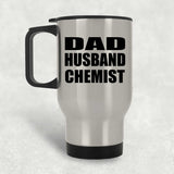 Dad Husband Chemist - Silver Travel Mug