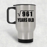 31st Birthday Square Root of 961 Years Old - Silver Travel Mug