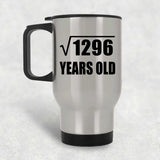 36th Birthday Square Root of 1296 Years Old - Silver Travel Mug