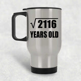 46th Birthday Square Root of 2116 Years Old - Silver Travel Mug