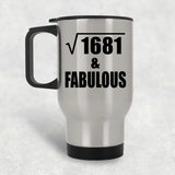 41st Birthday Square Root of 1681 & Fabulous - Silver Travel Mug