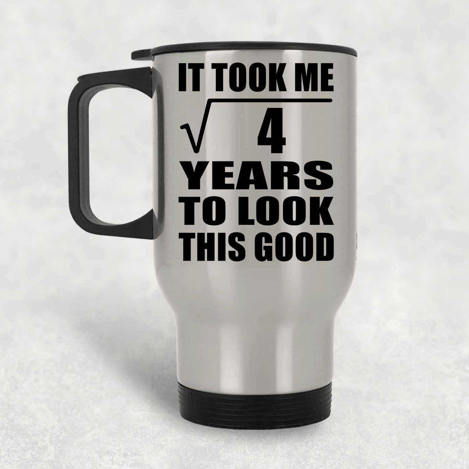 2nd Birthday Took Square Root of 4 Years To Look Good - Silver Travel Mug