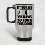 2nd Birthday Took Square Root of 4 Years To Look Good - Silver Travel Mug