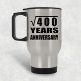 20th Anniversary Square Root of 400 Years Anniversary - Silver Travel Mug