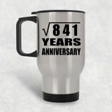 29th Anniversary Square Root of 841 Years Anniversary - Silver Travel Mug