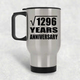 36th Anniversary Square Root of 1296 Years Anniversary - Silver Travel Mug
