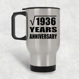 44th Anniversary Square Root of 1936 Years Anniversary - Silver Travel Mug