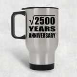 50th Anniversary Square Root of 2500 Years Anniversary - Silver Travel Mug