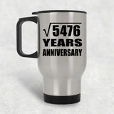 74th Anniversary Square Root of 5476 Years Anniversary - Silver Travel Mug