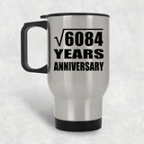 78th Anniversary Square Root of 6084 Years Anniversary - Silver Travel Mug
