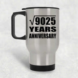 95th Anniversary Square Root of 9025 Years Anniversary - Silver Travel Mug
