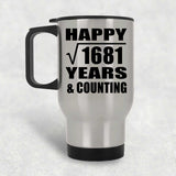 Happy 41st Anniversary Square Root of 1681 Years & Counting - Silver Travel Mug