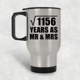 34th Anniversary Square Root of 1156 Years As Mr & Mrs - Silver Travel Mug