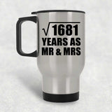 41st Anniversary Square Root of 1681 Years As Mr & Mrs - Silver Travel Mug
